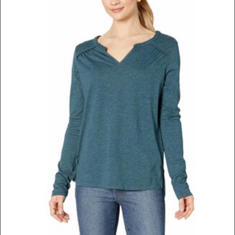 Prana Teal Long Sleeve Top